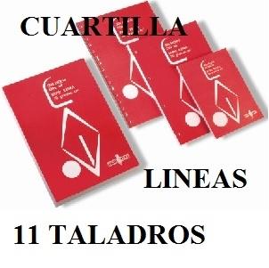 RECAMBIO DINA5 LINEAS 100H 70GR CON MARGEN 11 TALADROS ESCOLOFI