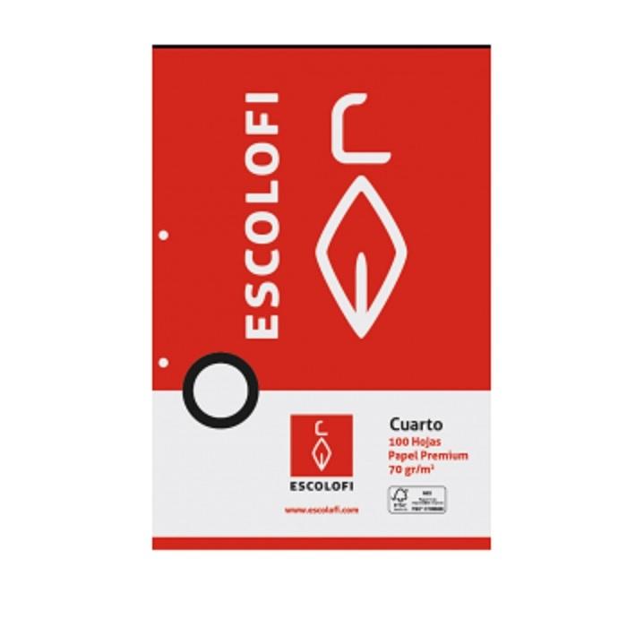RECAMBIO DINA5 5X5 100H 70GR 2 TALADROS CON MARGEN ESCOLOFI