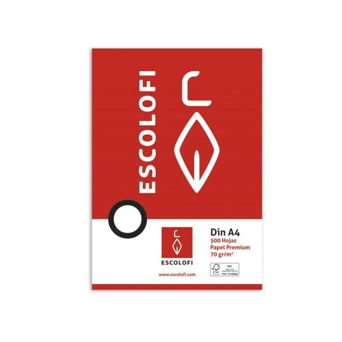 RECAMBIO DINA4 8X8 500H 70GR SIN PERFORAR ESCOLOFI RESMA