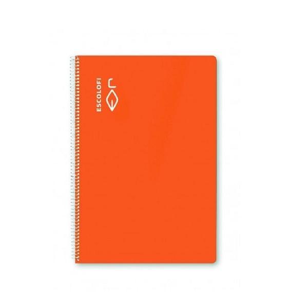 CUADERNO ESP FOLIO 4X4 TDD 50H 70GR ESCOLOFI NARANJA
