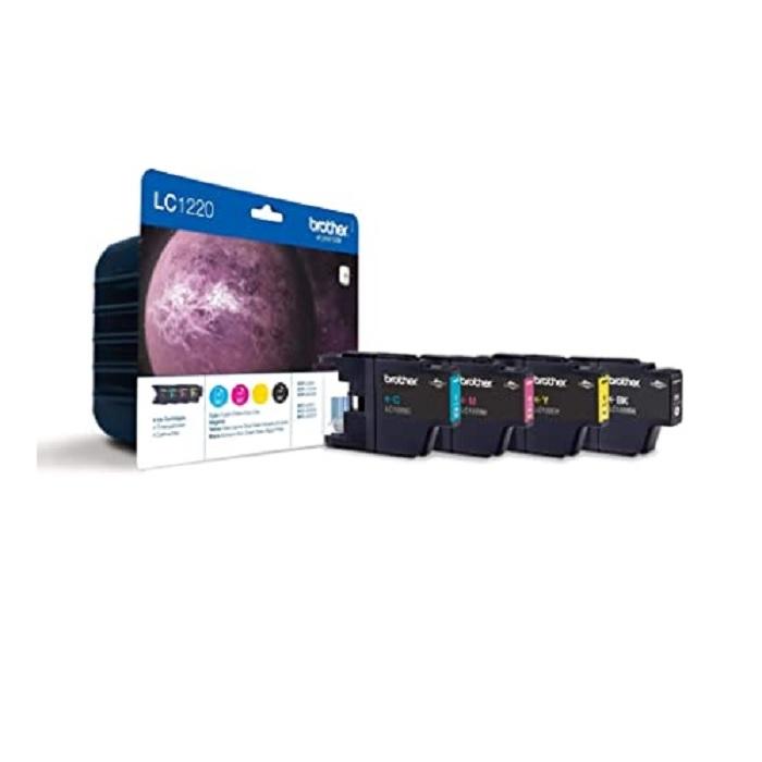 CART.IJ. BROTHER LC-1220VALBP DCP-J525W/J725DW/J925DW, MFC-J430W/J625DW/J825DW PACK DE 4 COLORES