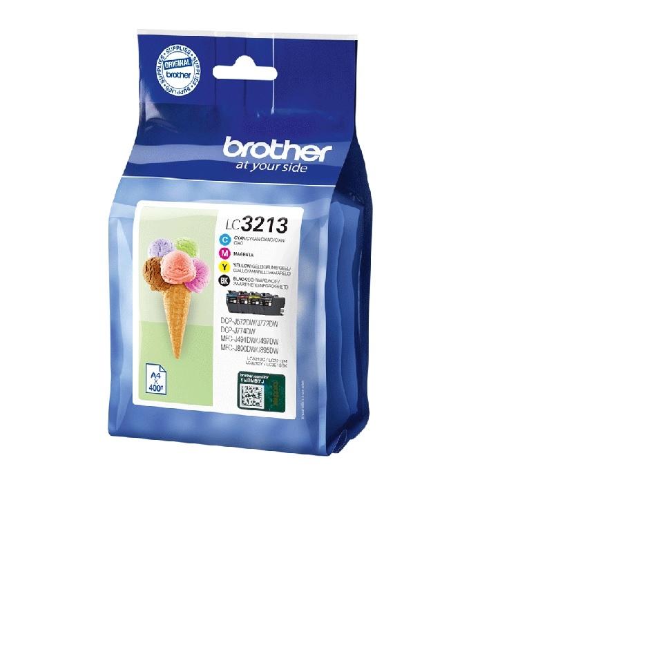 CARTUCHO ORIGINAL BROTHER TINTA LC3213Y AMARILLO MFCJ890DW, MFCJ895DW