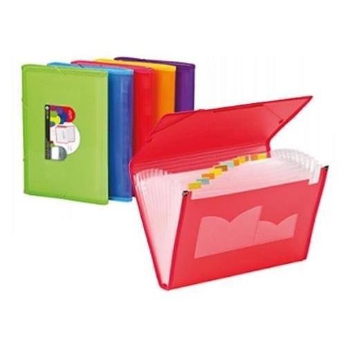 CARPETA CLASIFICADORA GOMAS 13DPTOS. DINA4 PPP CON RIBETE CARCHIVO EXPOSITOR ( 12 )