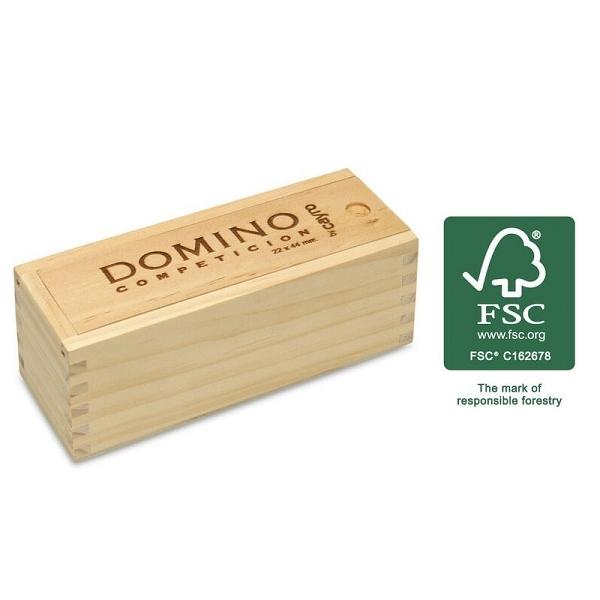 DOMINO COMPETICION CAJA MADERA