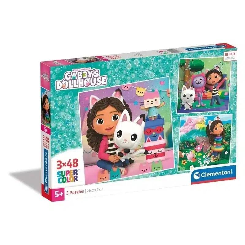 PUZZLE 3X48 SQUARE GABBY S DOLLHOUSE