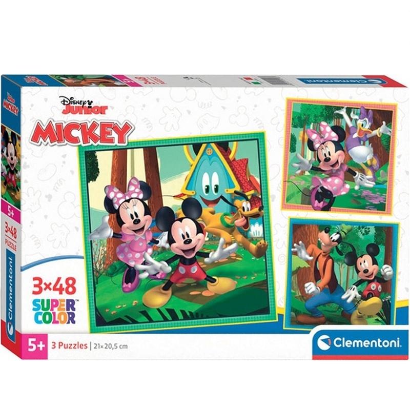 PUZZLE 3X48 SQUARE MICKEY AND FRIENDS
