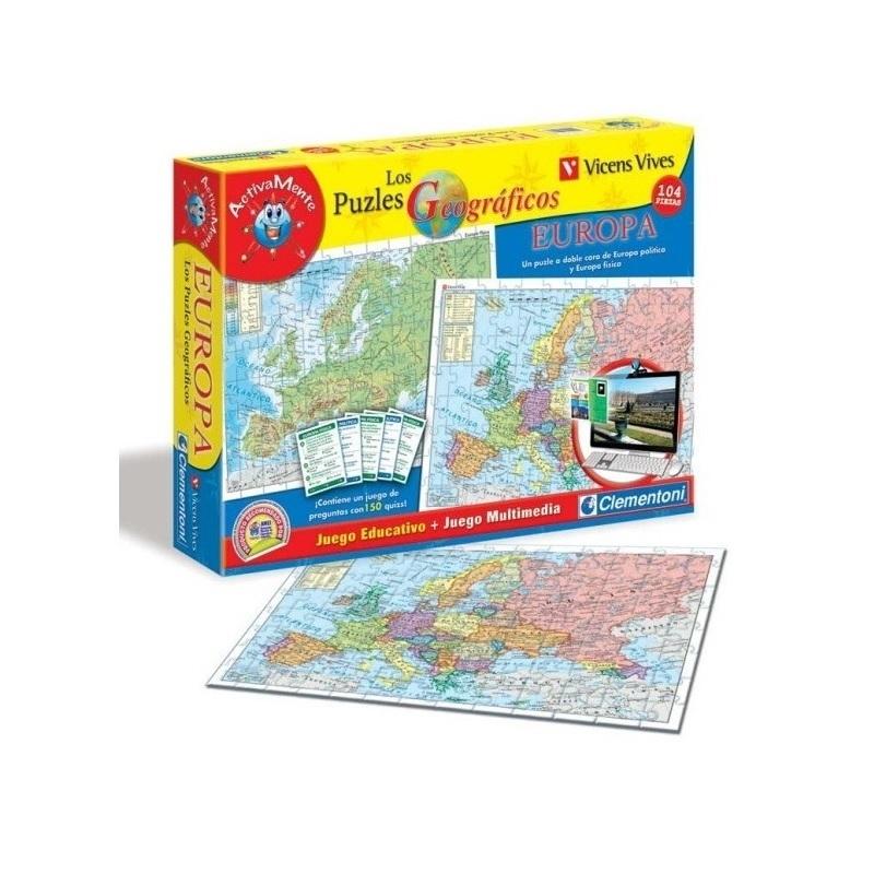 JUEGO PUZZLES GEOGRAFICOS DE EUROPA CLEMENTONI 65294