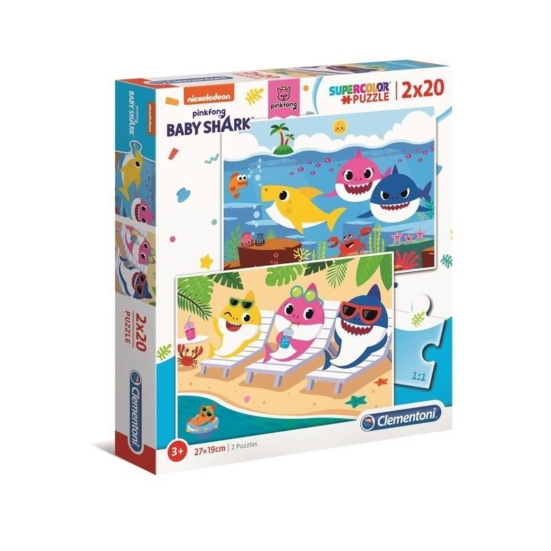PUZZLE 2X20 PIEZAS BABY SHARK CLEMENTONI 24777