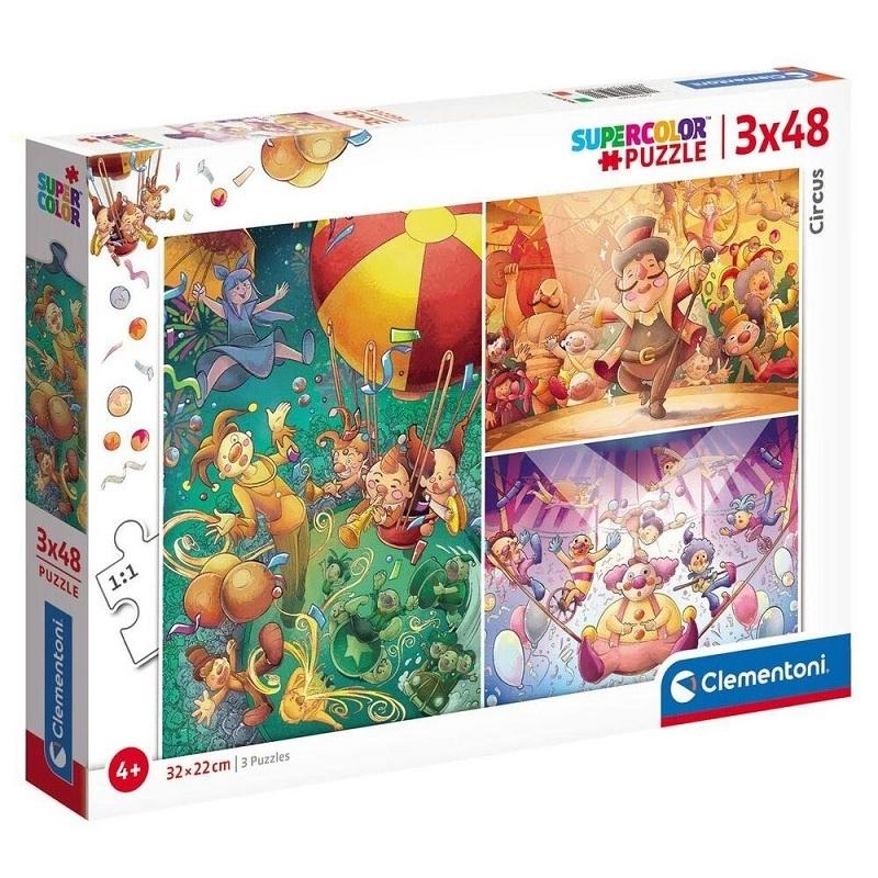 PUZZLE 3X48 PIEZAS CIRCUS CLEMENTONI 25264
