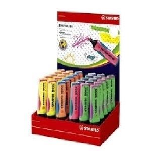 MARCADORES FLUORESCENTES STABILO BOSS SPLASH 75 EXPOSITOR SOBREMESA DE 30 UNIDADES COLORES SURTIDOS