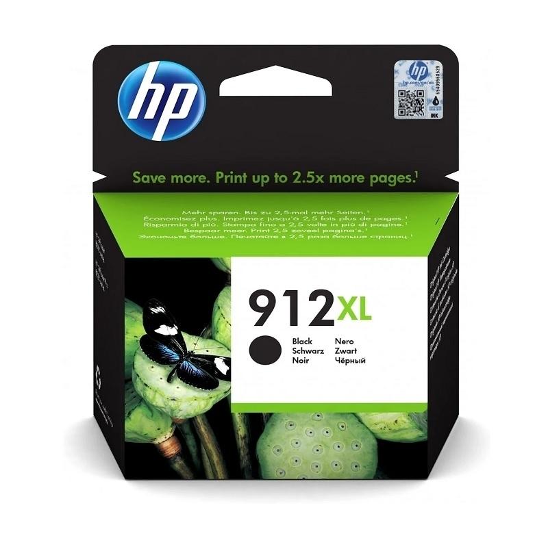 CARTUCHO ORIGINAL HP912XL INKJT OFFICEJET 8010 / 8020 / 8035 NEGRO 3YL84AE