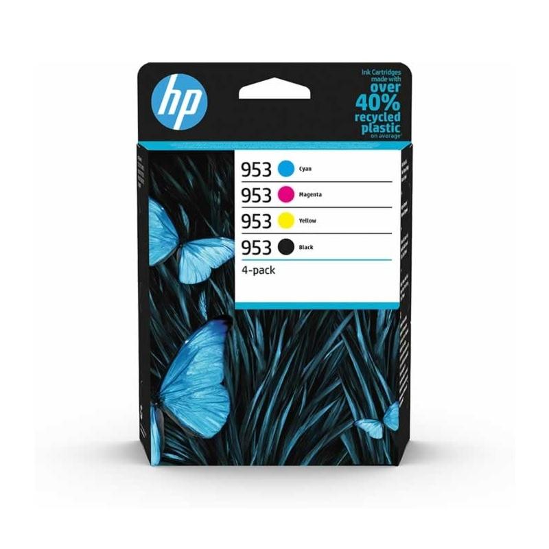 CARTUCHO ORIGINAL HP953 INK-JET  BK/CMY 6ZC69AE MULTIPACK NEGRO/ CIAN / MAGENTA / AMARILLO