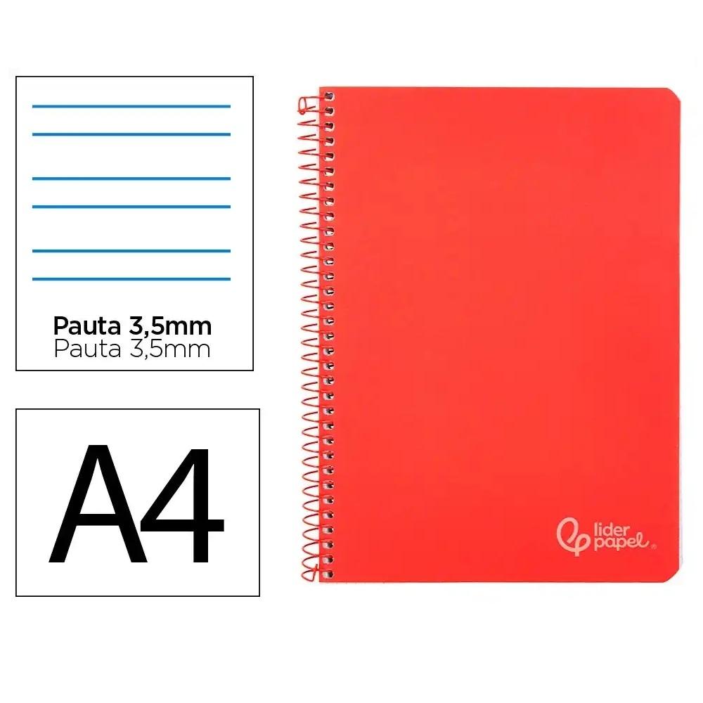 CUADERNO ESP DINA4 PAUTA 3,5MM TDD 80H 90GR LIDERPAPEL