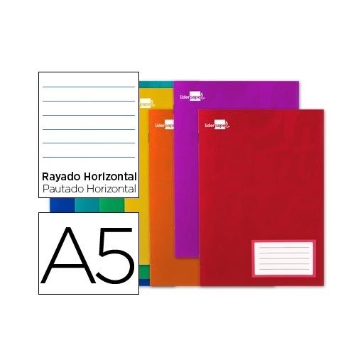 LIBRETA GRAP DINA5 LINEAS TBB 32H 60GR CON MARGEN LIDERPAPEL