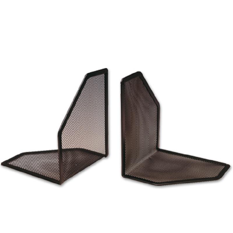 APOYALIBROS O SOPORTALIBROS JUEGO METALICO Q-CONNECT REJILLA COLOR NEGRO ALTURA 170MM