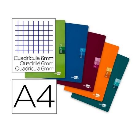 LIBRETA GRAP DINA4 6X6 TBB 48H 90GR CON MARGEN LIDERPAPEL SURTIDO