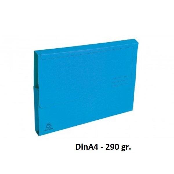 SUBCARPETA CON BOLSA POCKET EXACOMPTA DINA4 CELESTE 290GR