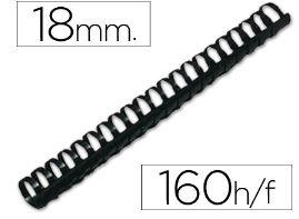 CANUTILLO Q.CONNET REDONDO 18 MM NEGRO
