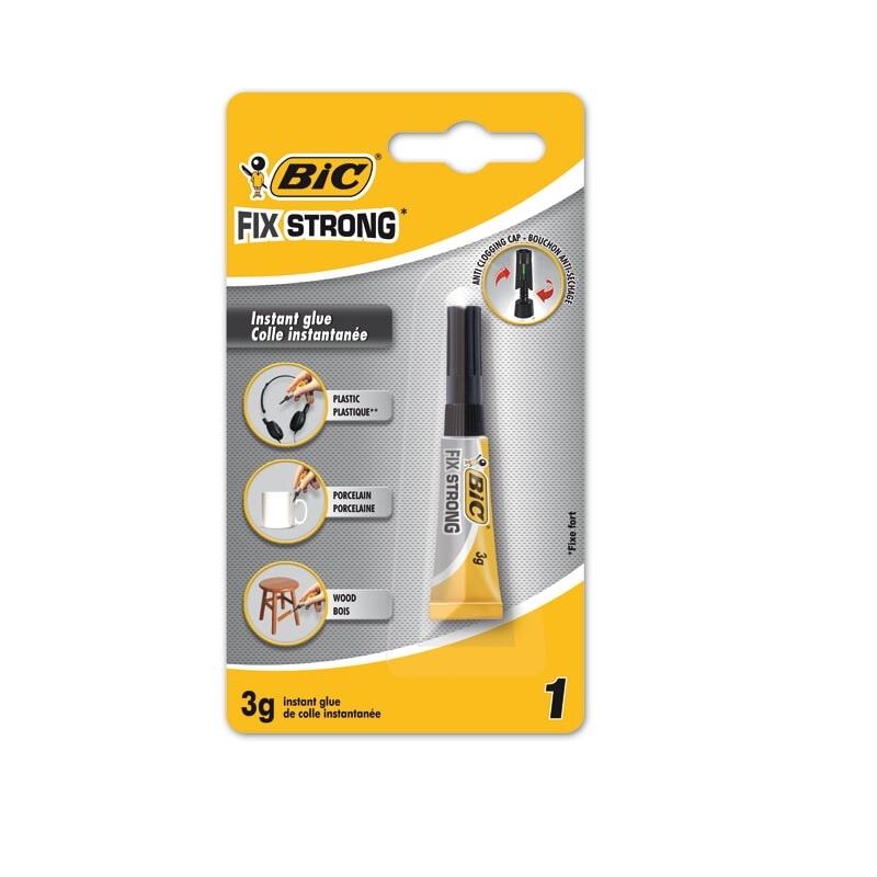 PEGAMENTO INSTANTANEO BIC FIX STRONG 3GR ADHESIVO EXTRA FUERTE