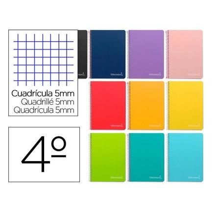CUADERNO ESP DINA5 5X5 TDD 80H 75GR CON MARGEN LIDERPAPEL SURTIDO