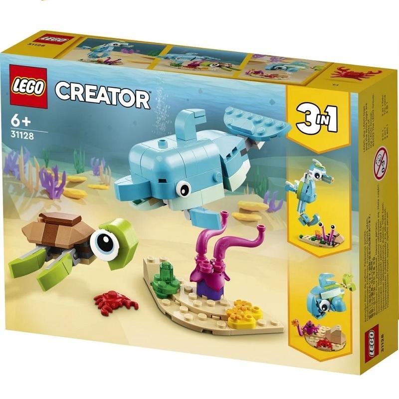 JUEGO DE LEGO DELFIN Y TORGUGA CREATOR LEGO 31128