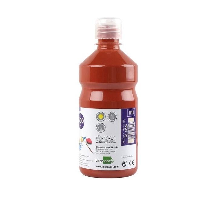 TEMPERA LIQUIDA LIDERPAPEL 500ML MARRON