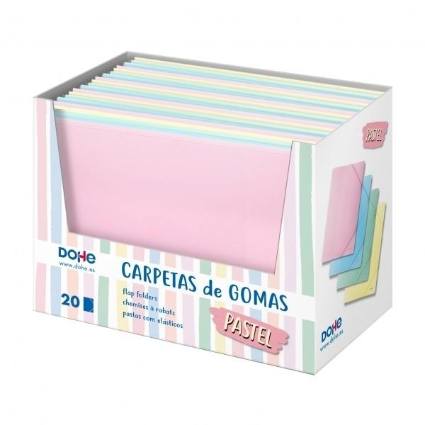 EXPOSITOR CARPETAS DE GOMAS PASTEL