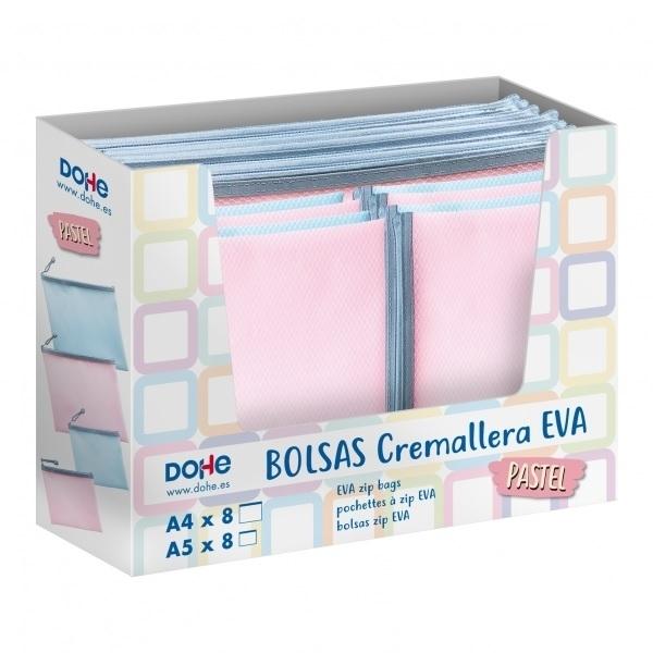 EXPOSITOR BOLSAS CREMALLERA EVA PASTEL