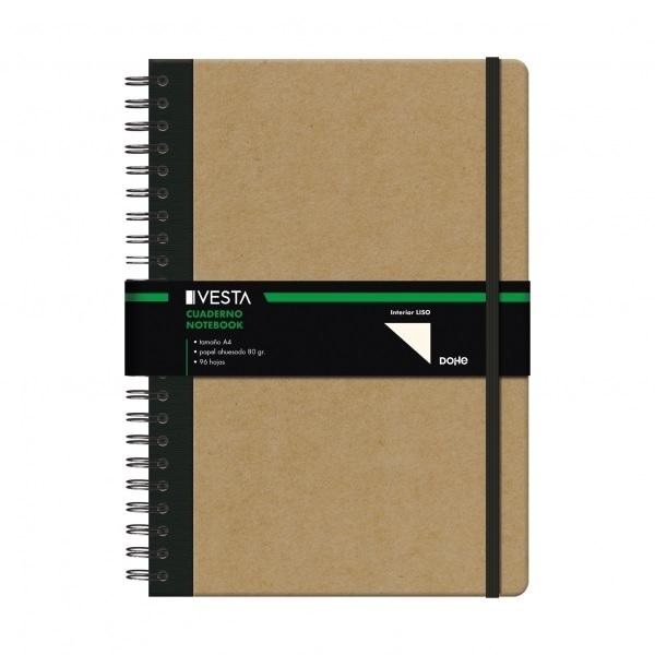 CUADERNO DINA4 VESTA NATURE WIRE LISO