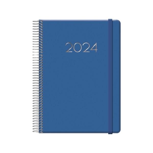 AGENDA DENVER ESPIRAL 15X21CM AZUL DIA PAGINA DOHE
