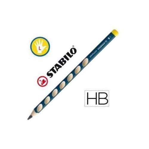 LAPIZ STABILO GRAFITO EASYGRAPH HB ZURDOS CON HENDIDURAS TRIANGULAR 321 PETROLEO