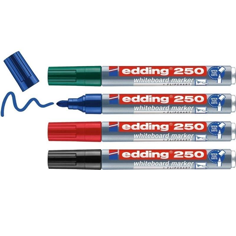 ROTULADOR PARA PIZARRA BLANCA EDDING 250 PUNTA REDONDA AZUL