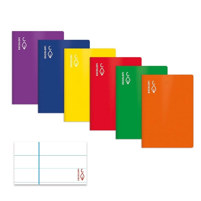 LIBRETA GRAP DINA4 LINEAS TBB 50H 90GR CON MARGEN ESCOLOFI NARANJA