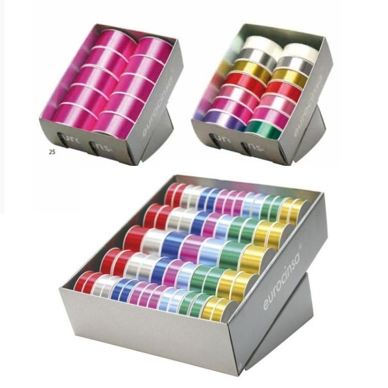 CINTA REGALO FANTASIA ROLLO 13X10M C-25 REF.2410 FUCSIA