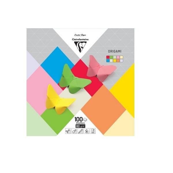 PAPEL ORIGAMI 20X20 SURTIDO MIXTO 100H 80GR