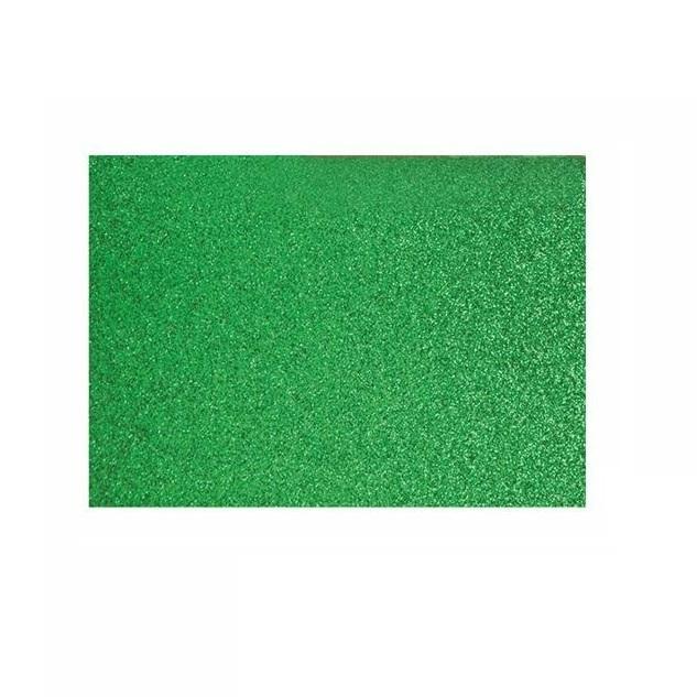 GOMA EVA PURPURINA 60X90CM VERDE FAIBO 1662-04