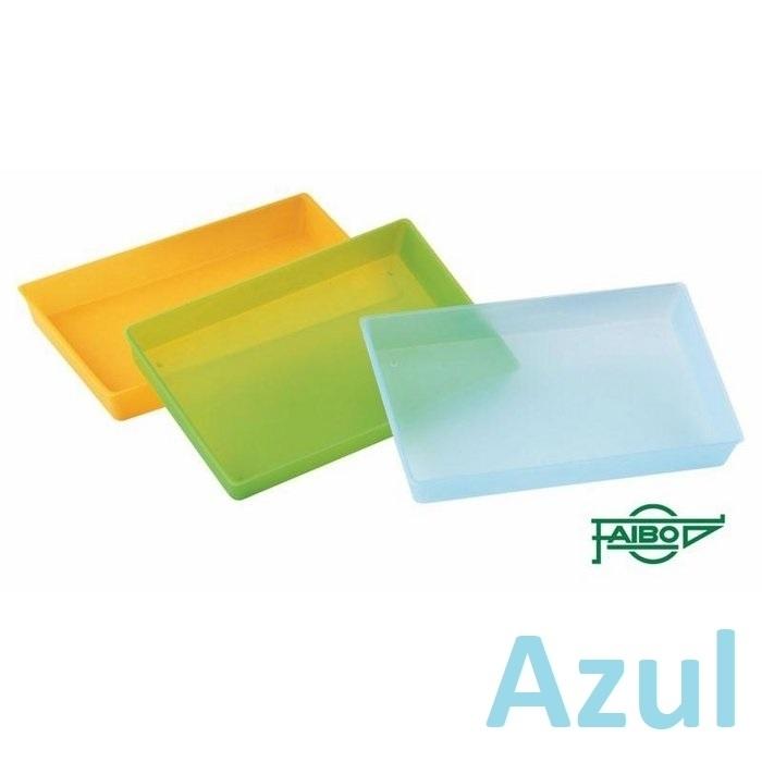 BANDEJA MULTIUSOS 230X145X30MM PLASTICO TRANSLUCIDO AZUL FAIBO