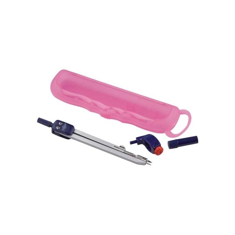 COMPAS  ESCOLAR ARTICULADO CON ADAPTADOR FAIBO 226-04 CAJA ROSA