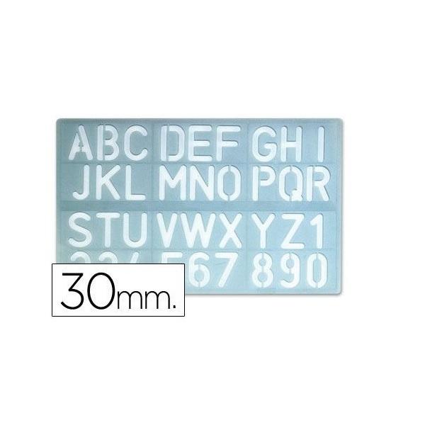 PLANTILLA DE LETRAS ROTULACION 30MM FAIBO