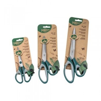 TIJERAS 26CM PARA OFICINA EMPUÑADURA BI-MATERIA BLISTER FAIBO