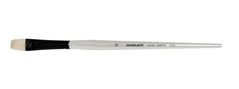 PINCEL GRADUATE PELO CERDA PLANO CORTO MANGO LARGO N 10