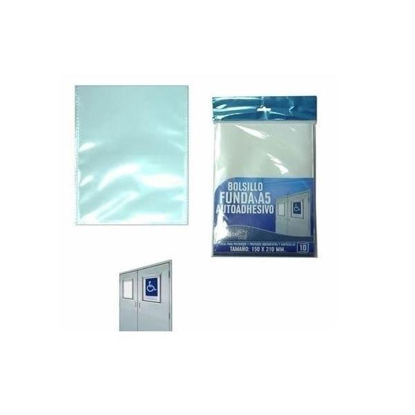 BOLSILLO ADHESIVO DINA5 BLISTER 10 UNIDADES 32110