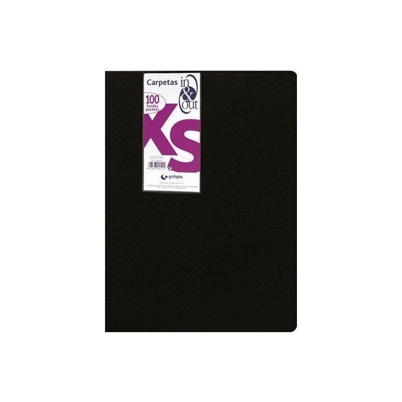 CARPETA DE 100 FUNDAS PPP OPACO RIGIDO DINA4 IN&OUT GRAFOPLAS 39459010