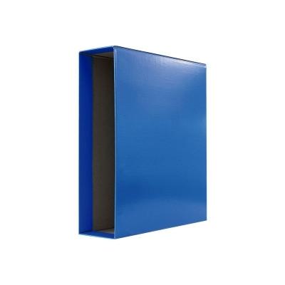 CAJA PARA ARCHIVADOR DINA4 AZUL GRAFOPLAS