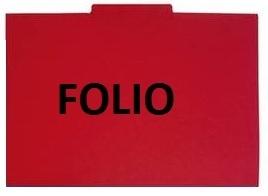 SUBCARPETA CON PESTAÑA CENTRAL FOLIO GRAFOPLAS ROJA