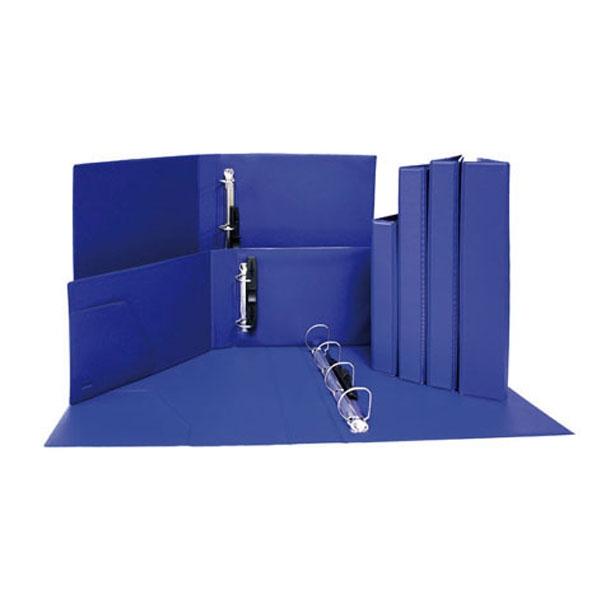CARPETA 4 ANILLAS PVC AZUL 4 ANILLAS DE 40MM