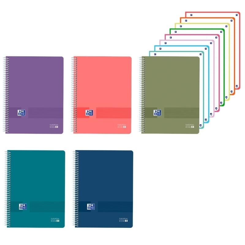 CUADERNO ESP 8 BANDAS LIVE&GO DINA4+ 160H 1LINEA COLORES VIVOS