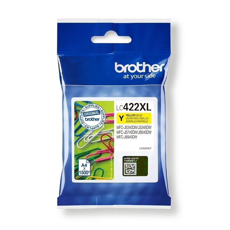 CARTUCHO ORIGINAL BROTHER LC422XL AMARILLO