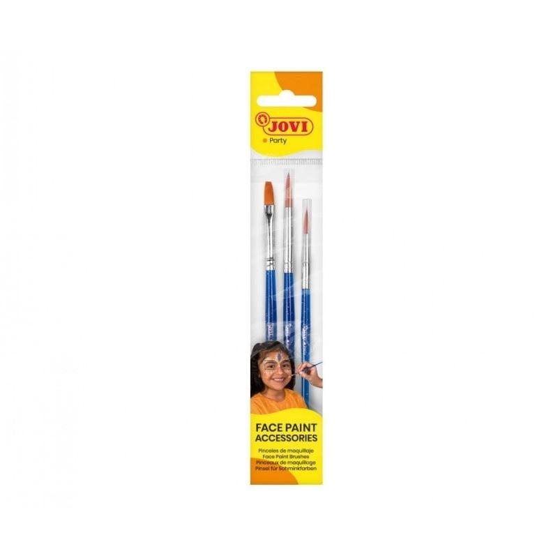PINCELES MAQUILLAJE JOVI FACE PAINT BOLSA 3 UNIDADES