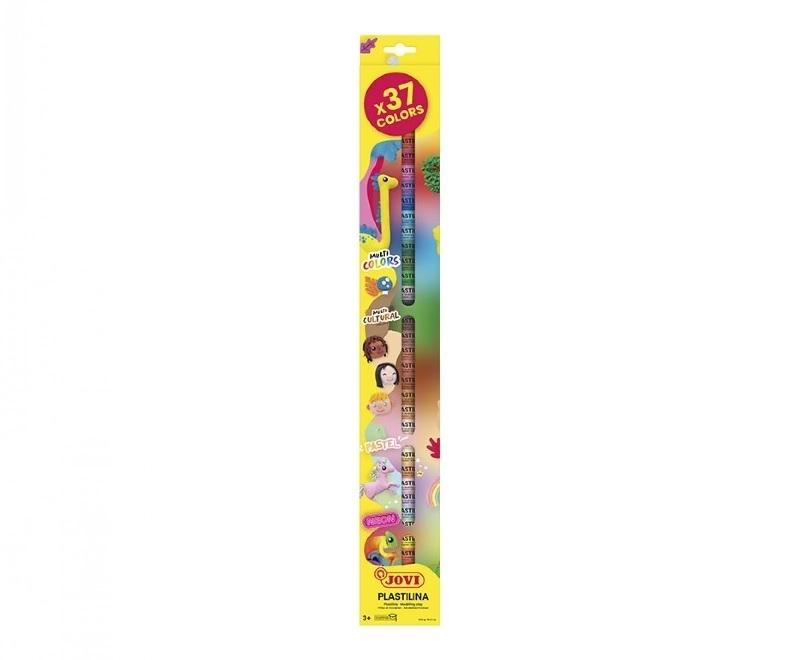 PLASTILINA JOVI ESTUCHE 37 COLORES  15GR SURTIDOS